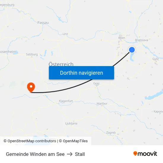 Gemeinde Winden am See to Stall map