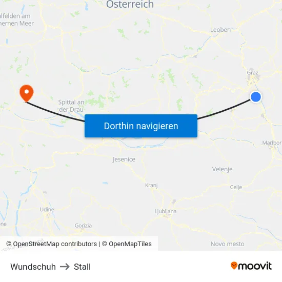 Wundschuh to Stall map