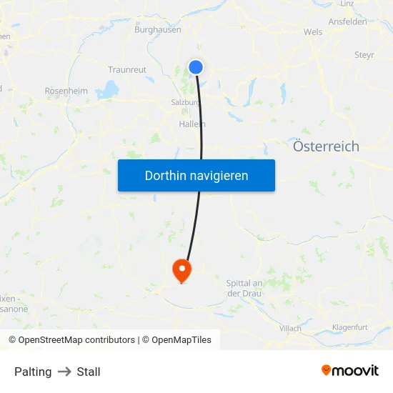 Palting to Stall map