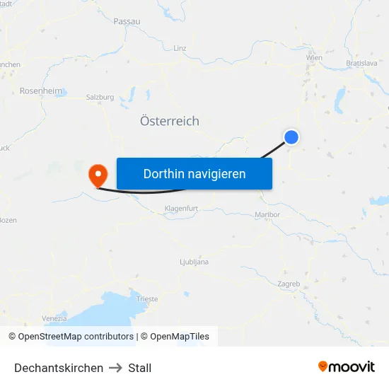 Dechantskirchen to Stall map
