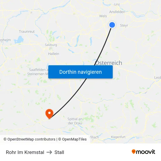 Rohr Im Kremstal to Stall map