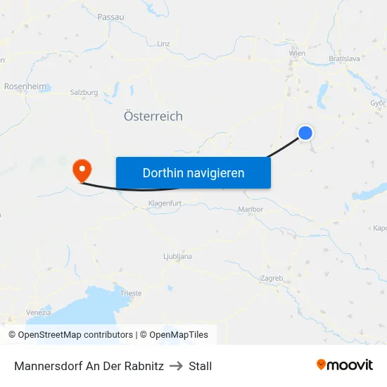 Mannersdorf An Der Rabnitz to Stall map