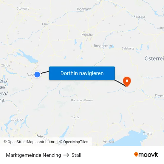 Marktgemeinde Nenzing to Stall map