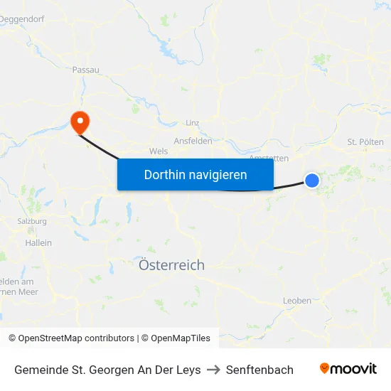 Gemeinde St. Georgen An Der Leys to Senftenbach map