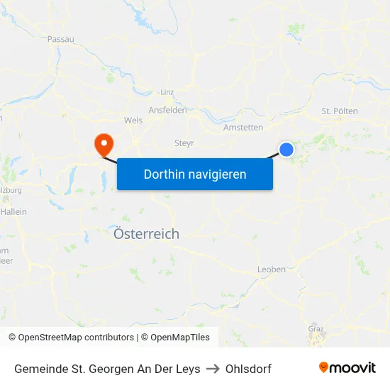 Gemeinde St. Georgen An Der Leys to Ohlsdorf map