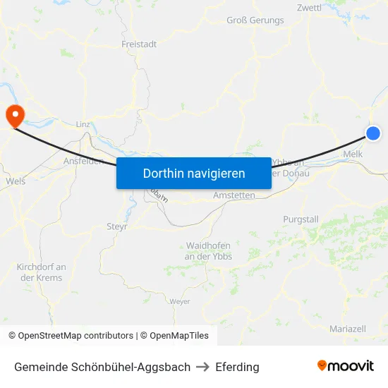 Gemeinde Schönbühel-Aggsbach to Eferding map