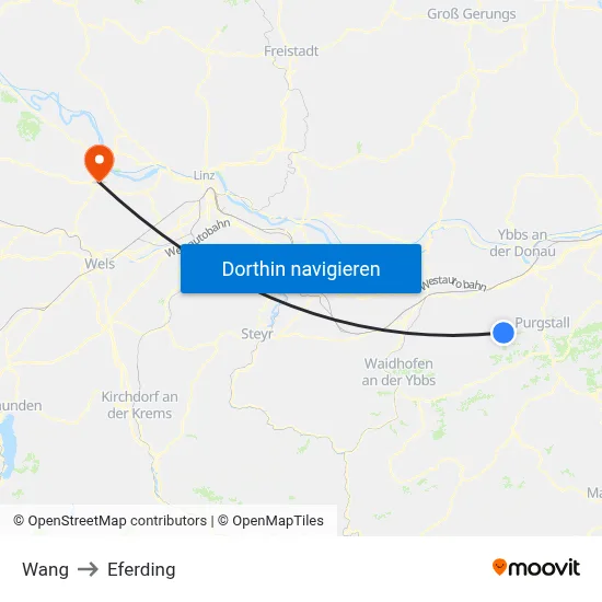 Wang to Eferding map