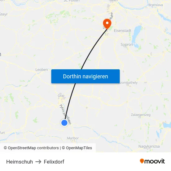 Heimschuh to Felixdorf map