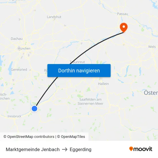 Marktgemeinde Jenbach to Eggerding map
