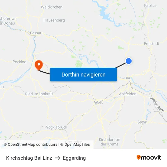 Kirchschlag Bei Linz to Eggerding map