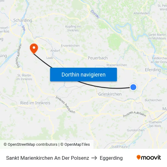 Sankt Marienkirchen An Der Polsenz to Eggerding map