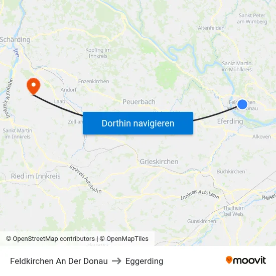 Feldkirchen An Der Donau to Eggerding map