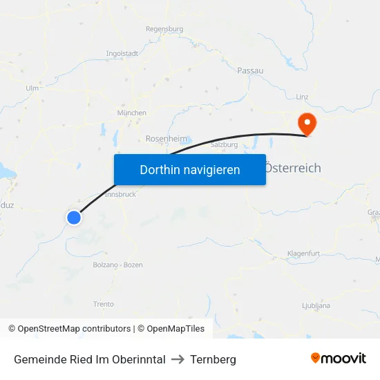 Gemeinde Ried Im Oberinntal to Ternberg map