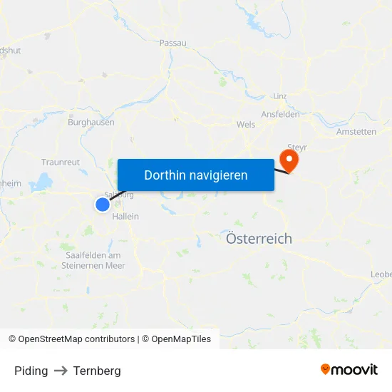 Piding to Ternberg map