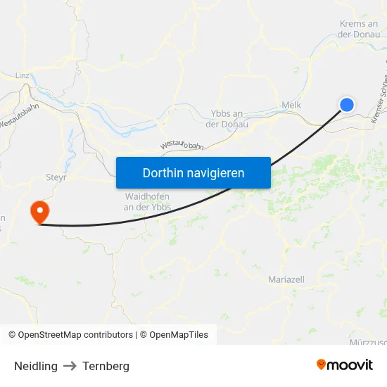Neidling to Ternberg map