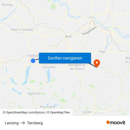 Lenzing to Ternberg map