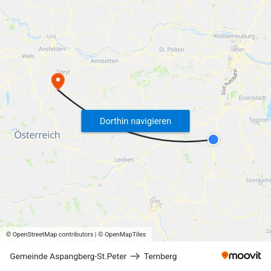 Gemeinde Aspangberg-St.Peter to Ternberg map