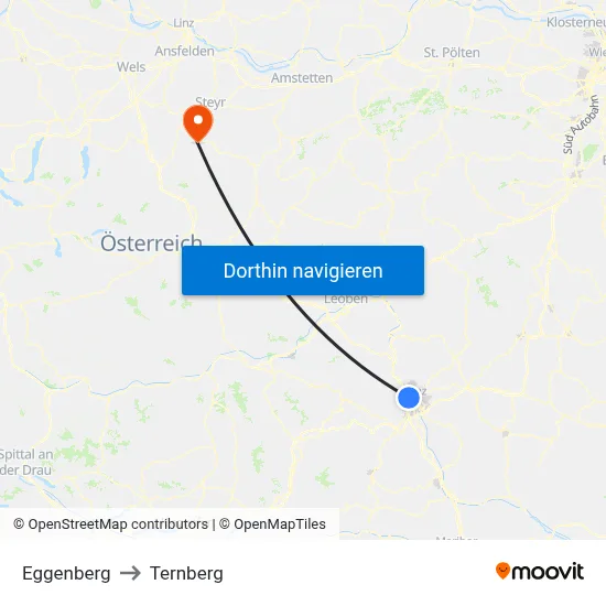 Eggenberg to Ternberg map