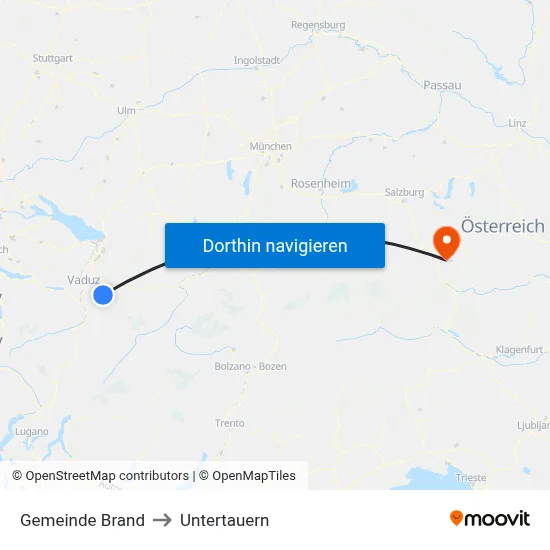 Gemeinde Brand to Untertauern map