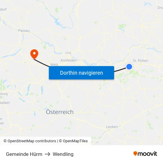 Gemeinde Hürm to Wendling map
