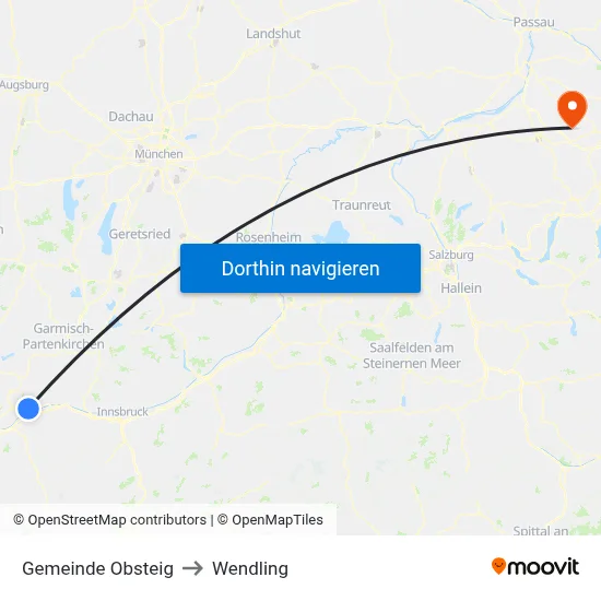 Gemeinde Obsteig to Wendling map