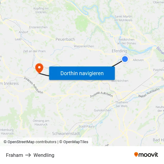 Fraham to Wendling map