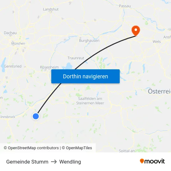 Gemeinde Stumm to Wendling map