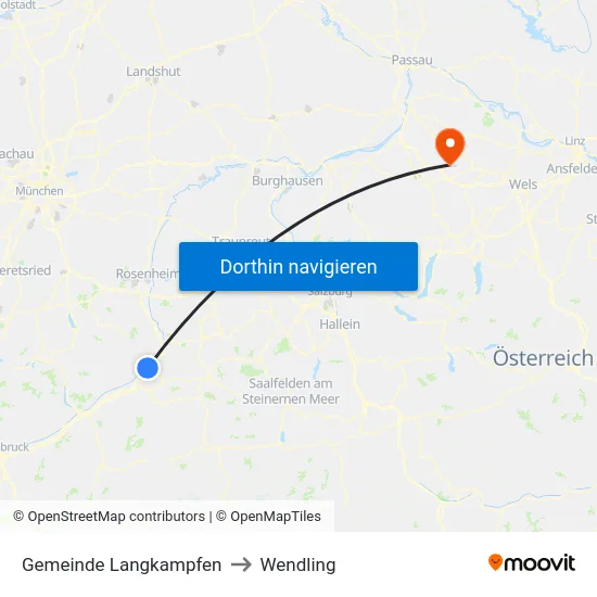 Gemeinde Langkampfen to Wendling map