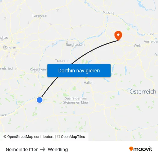 Gemeinde Itter to Wendling map