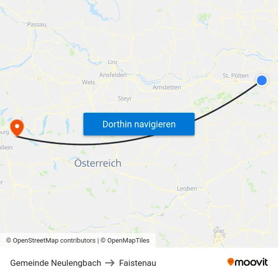 Gemeinde Neulengbach to Faistenau map