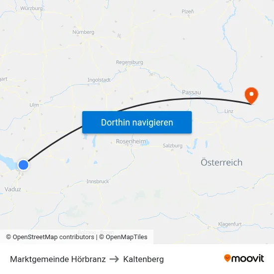 Marktgemeinde Hörbranz to Kaltenberg map