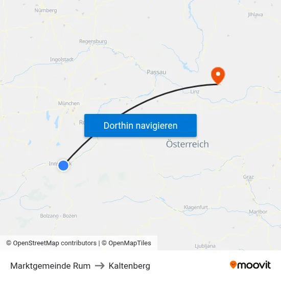 Marktgemeinde Rum to Kaltenberg map