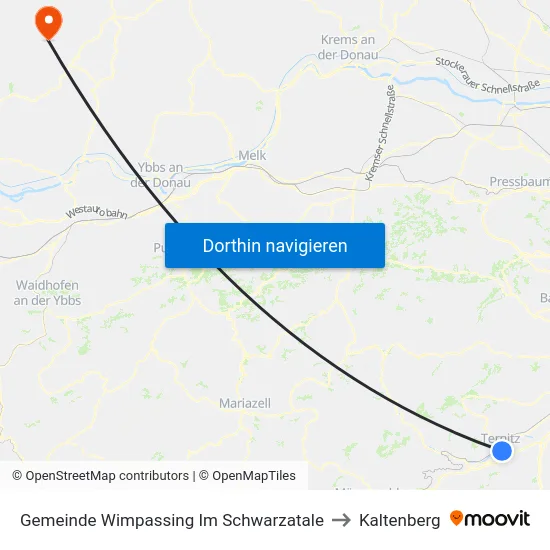 Gemeinde Wimpassing Im Schwarzatale to Kaltenberg map
