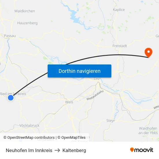 Neuhofen Im Innkreis to Kaltenberg map