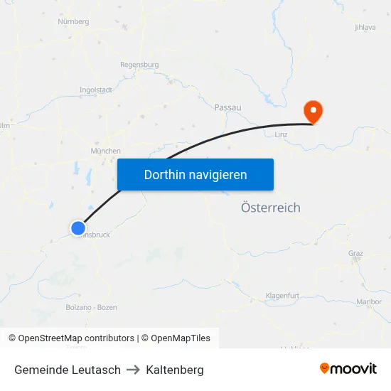 Gemeinde Leutasch to Kaltenberg map