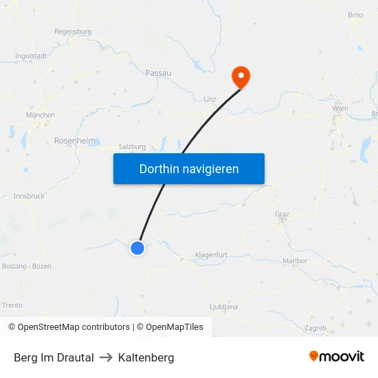 Berg Im Drautal to Kaltenberg map