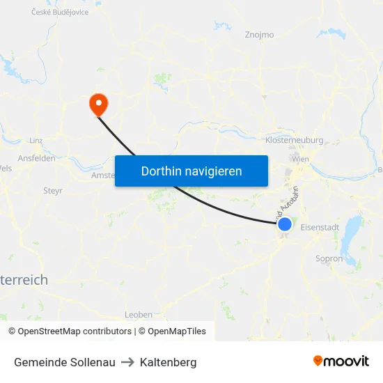 Gemeinde Sollenau to Kaltenberg map