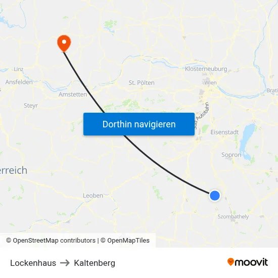 Lockenhaus to Kaltenberg map