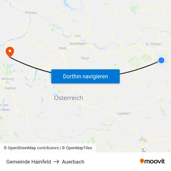 Gemeinde Hainfeld to Auerbach map