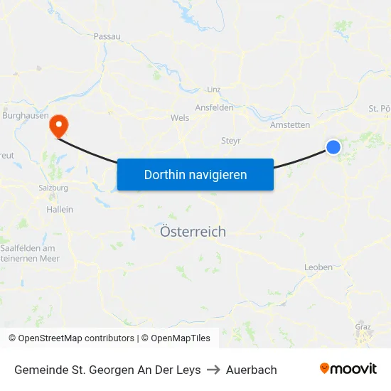 Gemeinde St. Georgen An Der Leys to Auerbach map
