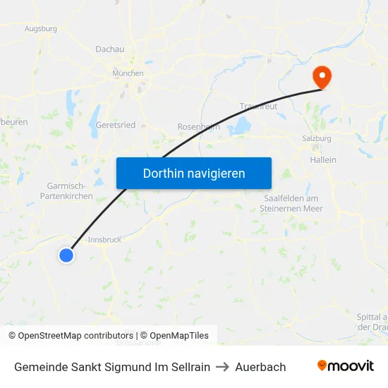 Gemeinde Sankt Sigmund Im Sellrain to Auerbach map