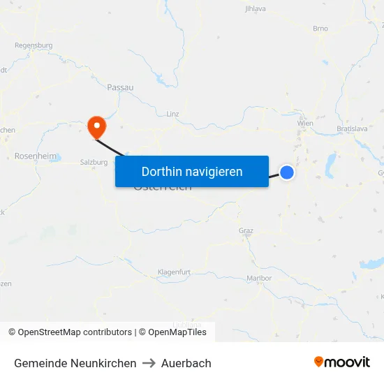 Gemeinde Neunkirchen to Auerbach map