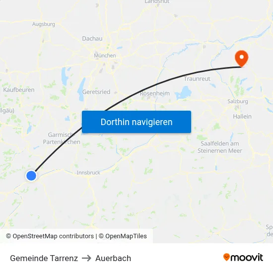 Gemeinde Tarrenz to Auerbach map