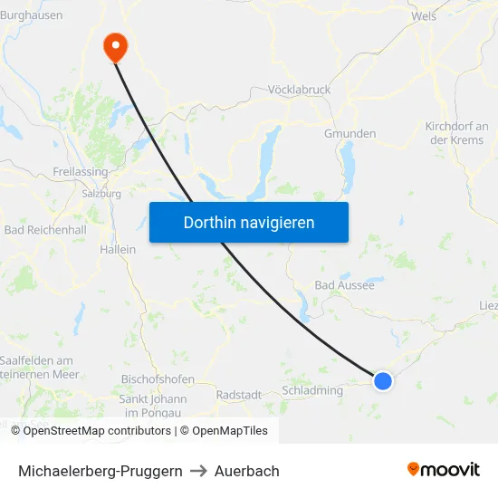 Michaelerberg-Pruggern to Auerbach map