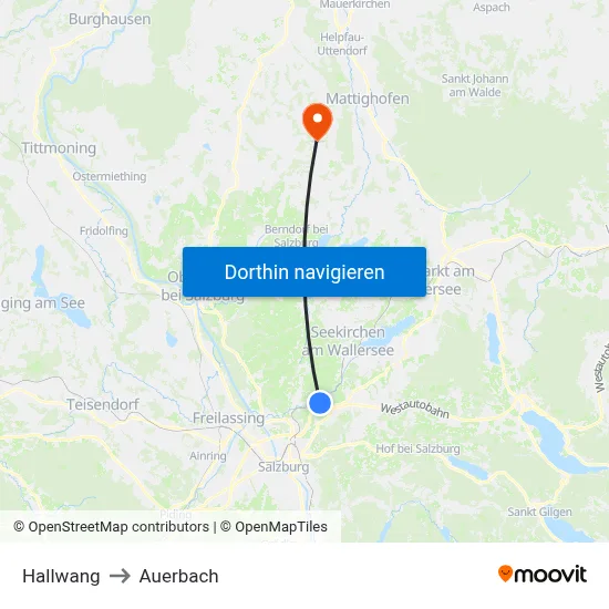Hallwang to Auerbach map