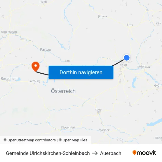 Gemeinde Ulrichskirchen-Schleinbach to Auerbach map
