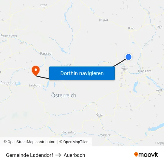 Gemeinde Ladendorf to Auerbach map