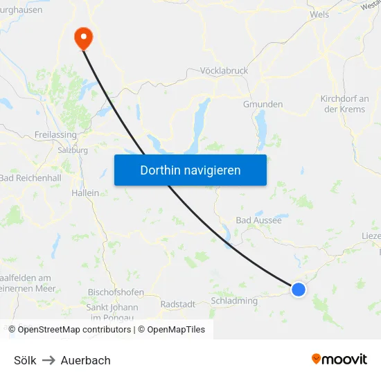 Sölk to Auerbach map