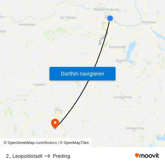 2., Leopoldstadt to Preding map