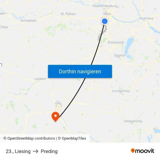 23., Liesing to Preding map